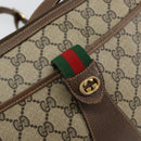 GUCCI GG Supreme Web Sherry Line Bag PVC Beige Gold 89 02 032 Auth 149251-18