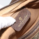 GUCCI GG Supreme Web Sherry Line Bag PVC Beige Gold 89 02 032 Auth 149251-20