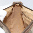 GUCCI GG Supreme Web Sherry Line Bag PVC Beige Gold 89 02 032 Auth 149251-22