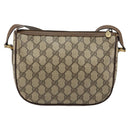 GUCCI GG Supreme Web Sherry Line Bag PVC Beige Gold 89 02 032 Auth 149251-2