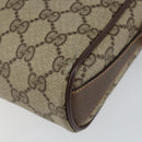 GUCCI GG Supreme Web Sherry Line Bag PVC Beige Gold 89 02 018 Auth 149253-10