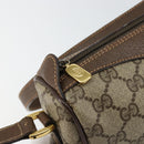 GUCCI GG Supreme Web Sherry Line Bag PVC Beige Gold 89 02 018 Auth 149253-15