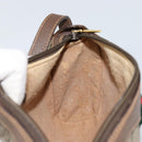 GUCCI GG Supreme Web Sherry Line Bag PVC Beige Gold 89 02 018 Auth 149253-18