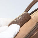 GUCCI GG Supreme Web Sherry Line Bag PVC Beige Gold 89 02 018 Auth 149253-20