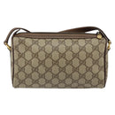 GUCCI GG Supreme Web Sherry Line Bag PVC Beige Gold 89 02 018 Auth 149253-3