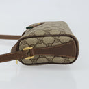 GUCCI GG Supreme Web Sherry Line Bag PVC Beige Gold 89 02 018 Auth 149253-5