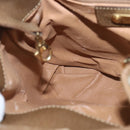 GUCCI GG Supreme Web Sherry Line Shoulder Bag PVC Beige Gold Auth 149255-18