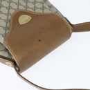 GUCCI GG Supreme Web Sherry Line Shoulder Bag PVC Beige Gold Auth 149255-6