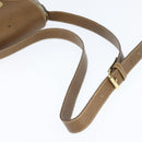 GUCCI GG Supreme Web Sherry Line Shoulder Bag PVC Beige Gold Auth 149255-7