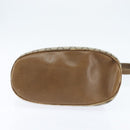 GUCCI GG Supreme Web Sherry Line Shoulder Bag PVC Beige Gold Auth 149255-9