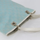 GUCCI GG Canvas Tote Bag Light Blue Gold 002 1099 Auth 149259-6