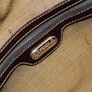 FENDI Zucca Canvas Handtasche Schwarz Braun Auth 149263-22