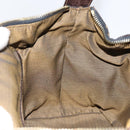 FENDI Zucca Canvas Handtasche Schwarz Braun Auth 149263-23