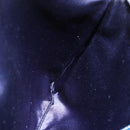 FENDI Zucchino Canvas Shoulder Bag Navy Silver Auth 149264-20