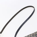 FENDI Zucchino Canvas Shoulder Bag Navy Silver Auth 149264-8