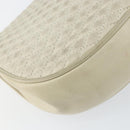 BALLY Chain Shoulder Bag Leather White Gold Auth 149267-13