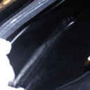 Salvatore Ferragamo Gancini Tote Bag Leather Black Gold Auth 149270-22