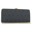 Christian Dior Honeycomb Canvas Chain Shoulder Bag Black Gold Auth 149271-1