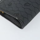 Christian Dior Honeycomb Canvas Chain Shoulder Bag Black Gold Auth 149271-11