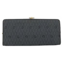 Christian Dior Honeycomb Canvas Chain Shoulder Bag Black Gold Auth 149271-3