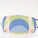 Miu Miu Hand Bag Canvas 2way Green Gold Auth 149273-5