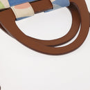 Miu Miu Hand Bag Canvas 2way Green Gold Auth 149273-7