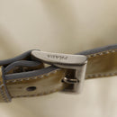 PRADA Backpack Nylon White Silver Auth 149274-18