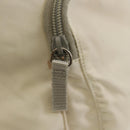 PRADA Backpack Nylon White Silver Auth 149274-25
