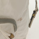 PRADA Backpack Nylon White Silver Auth 149274-2