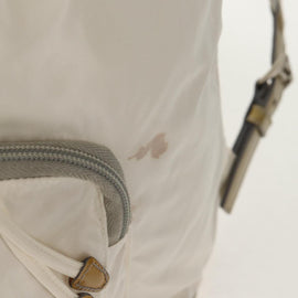 PRADA Backpack Nylon White Silver Auth 149274 - 0