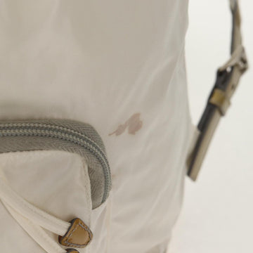 PRADA Backpack Nylon White Silver Auth 149274 - 0