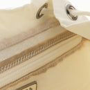 PRADA Backpack Nylon White Silver Auth 149274-34