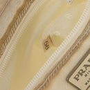 PRADA Backpack Nylon White Silver Auth 149274-11