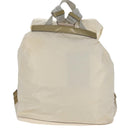 PRADA Backpack Nylon White Silver Auth 149274-3