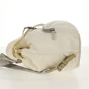 PRADA Backpack Nylon White Silver Auth 149274-4