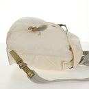 PRADA Backpack Nylon White Silver Auth 149274-5