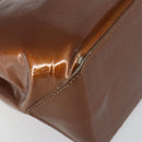 LOUIS VUITTON Monogram Vernis Reade PM Hand Bag Bronze M91146 LV Auth 149275-14