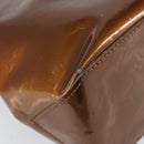 LOUIS VUITTON Monogram Vernis Reade PM Hand Bag Bronze M91146 LV Auth 149275-16