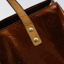 LOUIS VUITTON Monogram Vernis Reade PM Hand Bag Bronze M91146 LV Auth 149275-10