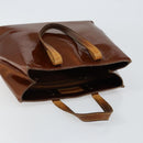 LOUIS VUITTON Monogram Vernis Reade PM Hand Bag Bronze M91146 LV Auth 149275-6