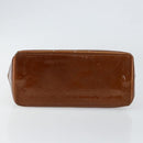 LOUIS VUITTON Monogram Vernis Reade PM Hand Bag Bronze M91146 LV Auth 149275-5