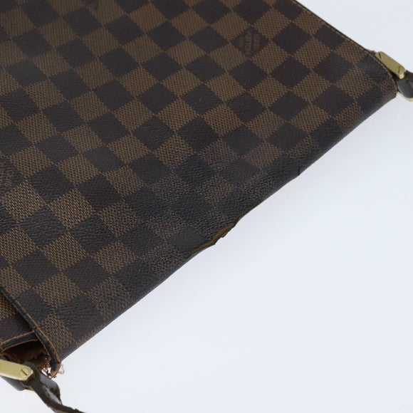LOUIS VUITTON Damier Ebene Musette Salsa Long Shoulder Bag N51300 LV Auth 149276