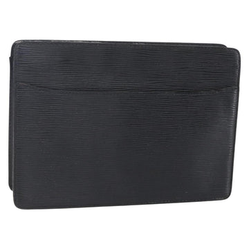 LOUIS VUITTON Epi Pochette Homme Clutch Bag Black Noir M52522 LV Auth 149278