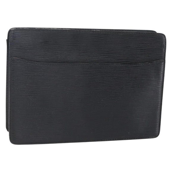LOUIS VUITTON Epi Pochette Homme Clutch Bag Black Noir M52522 LV Auth 149278