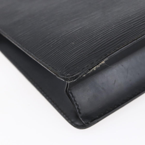 LOUIS VUITTON Epi Pochette Homme Clutch Bag Black Noir M52522 LV Auth 149278