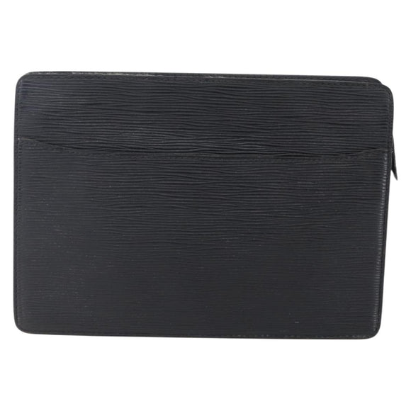 LOUIS VUITTON Epi Pochette Homme Clutch Bag Black Noir M52522 LV Auth 149278