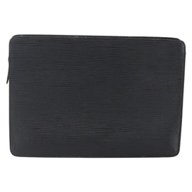 LOUIS VUITTON Epi Pochette Homme Clutch Bag Black Noir M52522 LV Auth 149278 - 0