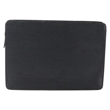 LOUIS VUITTON Epi Pochette Homme Clutch Bag Black Noir M52522 LV Auth 149278 - 0