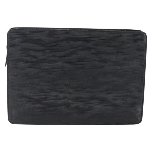 LOUIS VUITTON Epi Pochette Homme Clutch Bag Black Noir M52522 LV Auth 149278