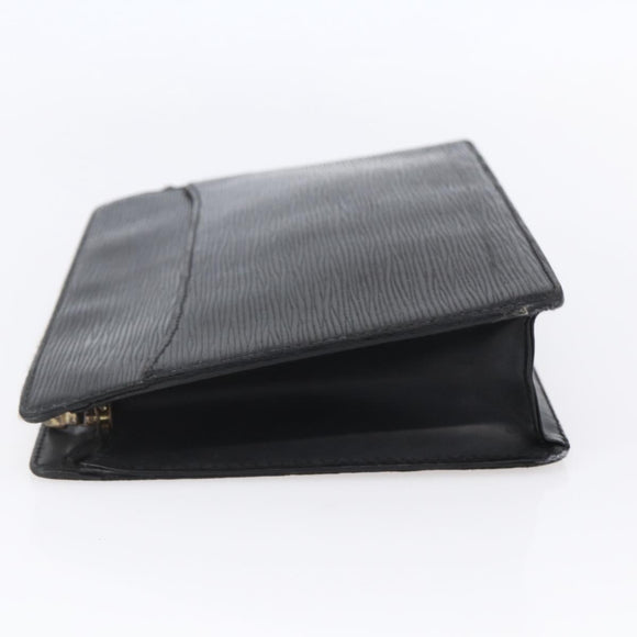 LOUIS VUITTON Epi Pochette Homme Clutch Bag Black Noir M52522 LV Auth 149278